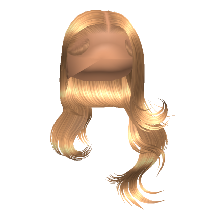 Flowy Middle Part In Blonde Roblox