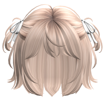 Mini Pigtails With Ribbons Platinum Blonde S Code Price RblxTrade