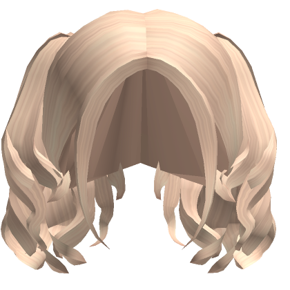 Cute Curly Short Wavy Piggytails Blonde Roblox