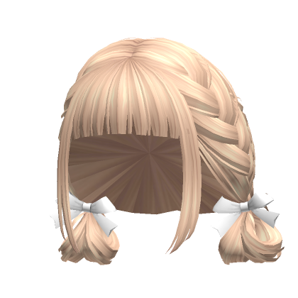 Cute Preppy Double Braided Buns Blonde Roblox