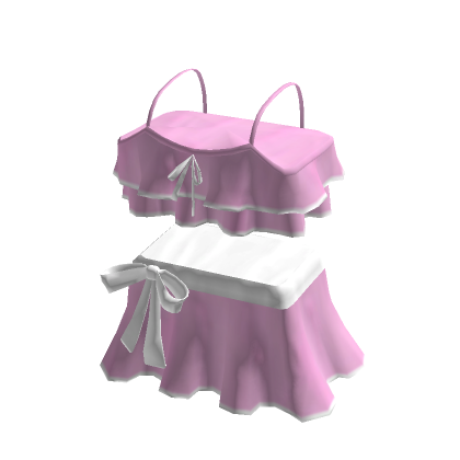 Ruffle Bikini Pink Roblox