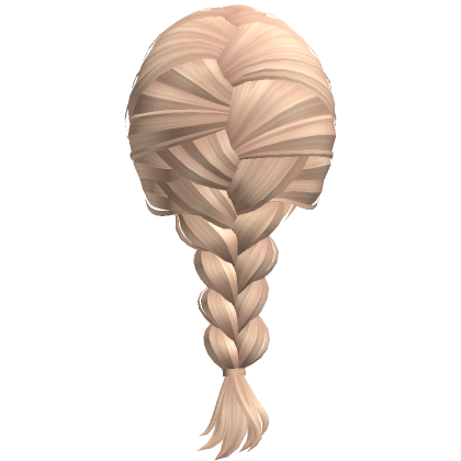 Single Soft French Braid Blonde Roblox