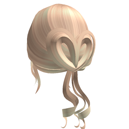 Loose Wispy Heart Bun In Blonde Roblox