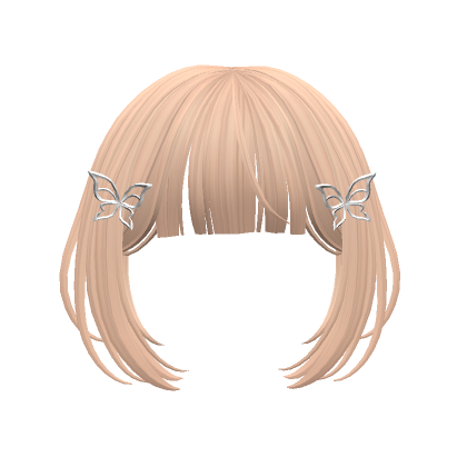 Full Bangs With Butterfly Hairpin Blonde Roblox Item Rolimon S