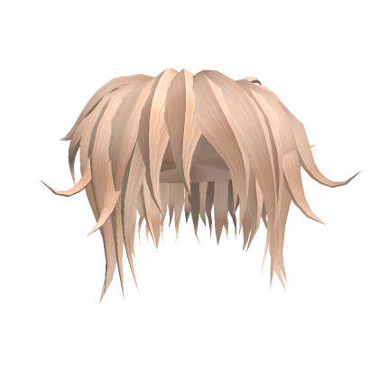 Messy Mullet Anime Hair Blonde Roblox