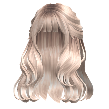 Wavy Half Up Hair Platinum Blonde Roblox