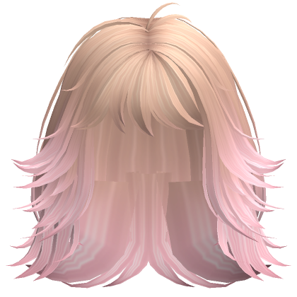 Short Grunge Layered Alt Wolfcut Blonde Pink Roblox