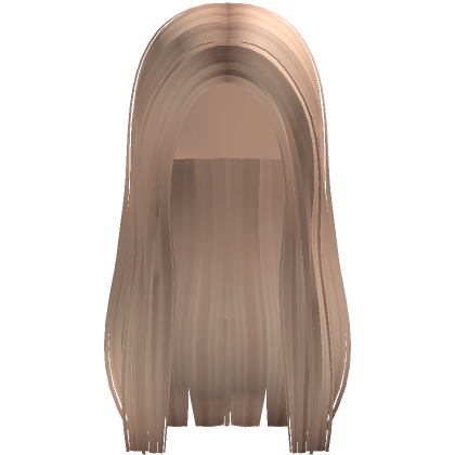 Straight Long Hime Cut Hair Blonde Roblox