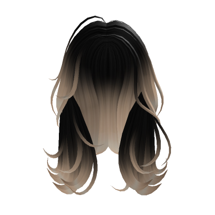 Black Blonde Long Wavy Windswept Middle Part Flip Roblox Item Rolimon S