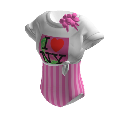 I New York Body Suit Swim Bikini Crop Tshirt Roblox Item Rolimon S