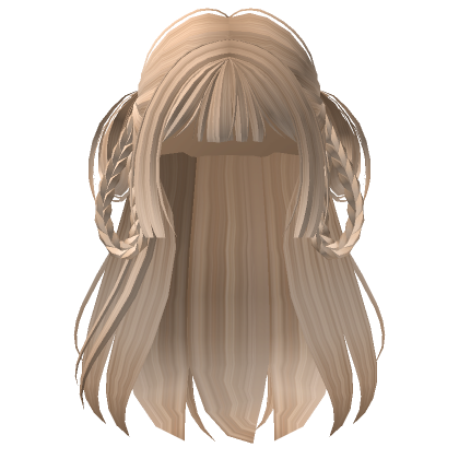 Half Up Down Cute Hair In Blonde Roblox
