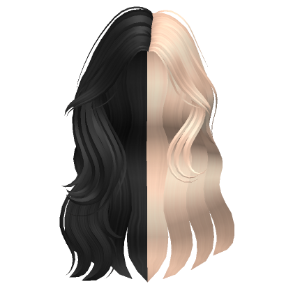 Blonde Black Wavy Hair Roblox Item Rolimon S