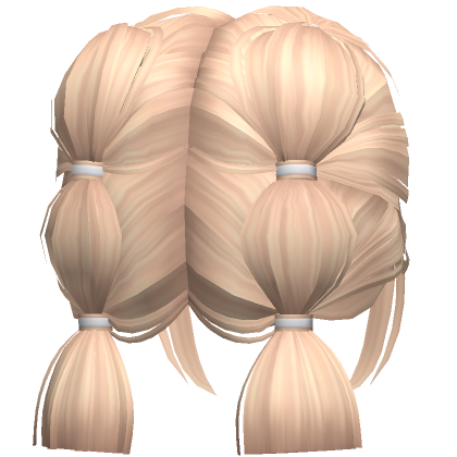 Soft Bubble Braid Short Pigtails Blonde Roblox