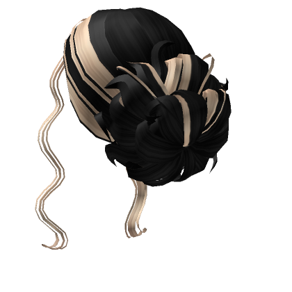Low Elegant Bun In Black Blonde Roblox