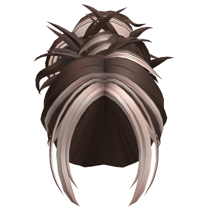 Two Tone Messy Grunge Bun Brown Blonde Roblox