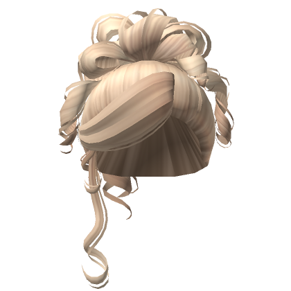 Messy Curly Updo In Blonde Roblox