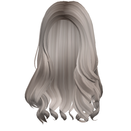 Long Cute Curly Blowout Hair Ash Blonde Roblox