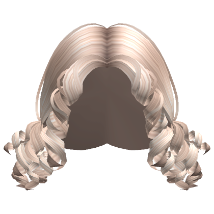 Cute Short Curly Baby Doll Pigtails Platinum Roblox