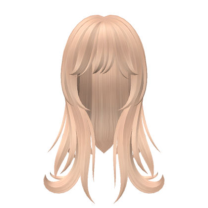 Blonde Neat Wispy Long Layered Hair W Bangs Roblox