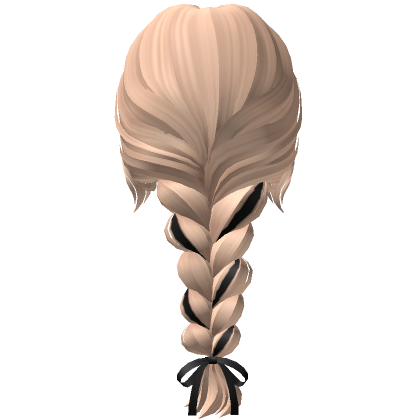 Soft Messy Braid W Bow In Blonde Roblox