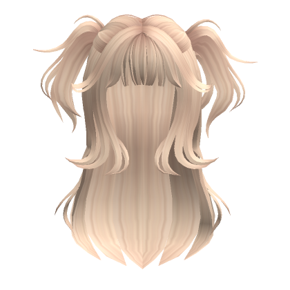 Cute Messy Half Up Pigtails Blonde Roblox