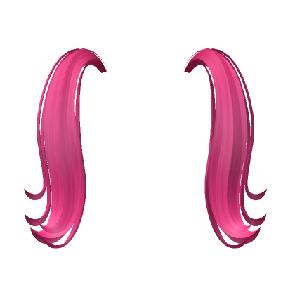 Fluffy Pigtail Extensions In Hot Pink Roblox
