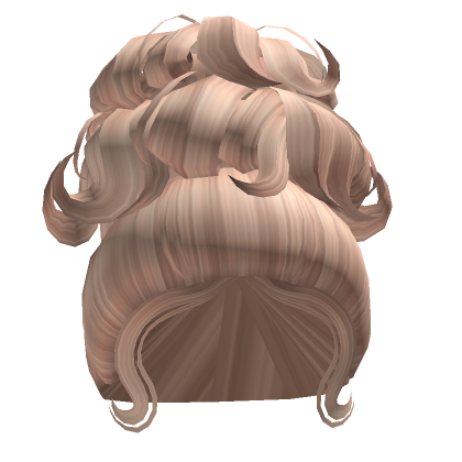 Elegant Frizzled Updo In Blonde Roblox