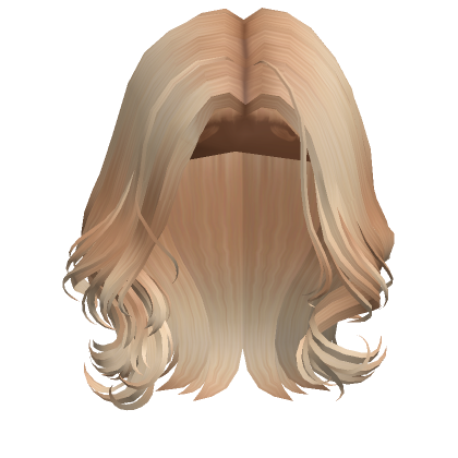 Wavy Middle Part Wig Blonde Roblox