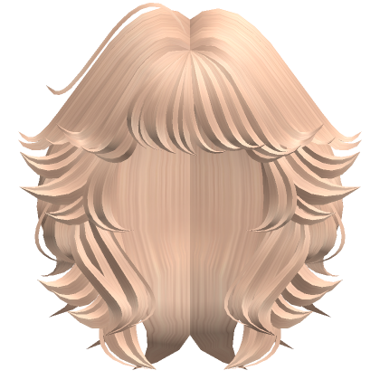 Blonde Fluffy Wolf Cut Roblox