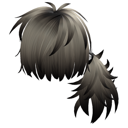 Black Blonde Scene Emo One Side Ponytail Hair Roblox