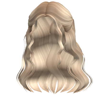 Delicate Half Up Waves Blonde Roblox