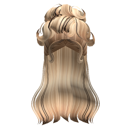 Victorian Beehive Updo In Blonde Streaks Roblox