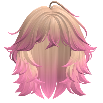 Grunge Fluffy Wolfcut Blonde To Pink Roblox