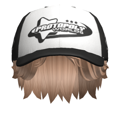 Blonde Skater Boy Hair W Black Y2K Cap Roblox