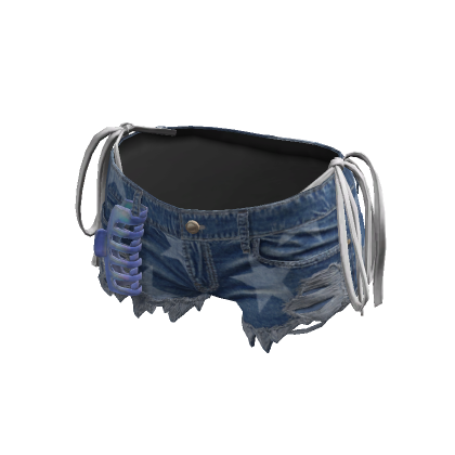 Y K Summer Ripped Blue Shorts White Bikini Roblox