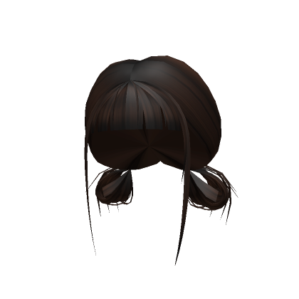 Blonde K Pop Low Messy Buns Y2K Style W Bangs Roblox