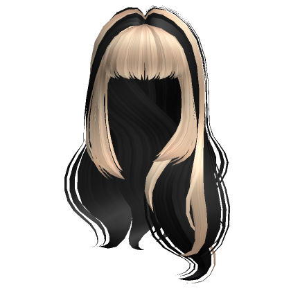 Long Envy Waves In Black Blonde Roblox