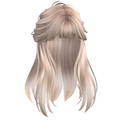 Chic Half Up Half Down Hair Platinum Blonde Roblox