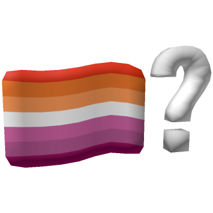 Lesbian Pride Flag Question Mark Roblox Item Rolimon S