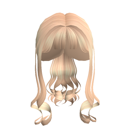 Blonde Ponytail With Curls Roblox Item Rolimon S