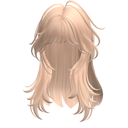 Layered Hair W Bangs Blonde Roblox