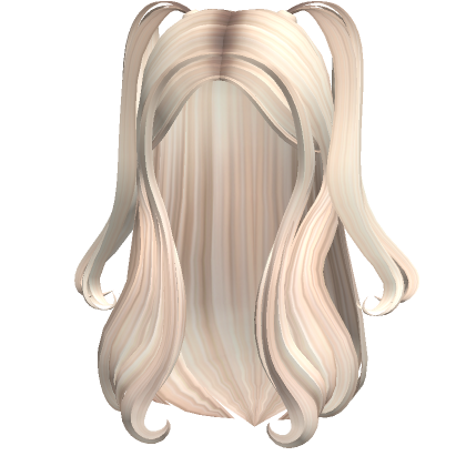 Long Flowy Half Up Pigtails Platinum Blonde Roblox