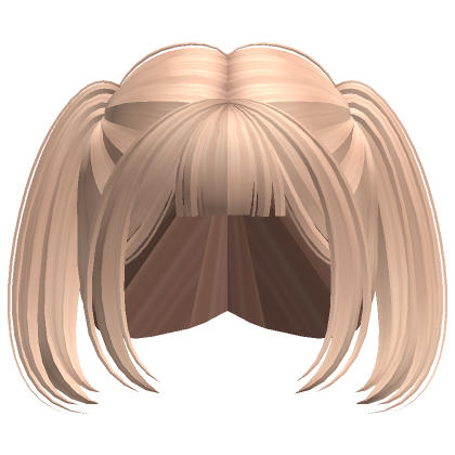 Short Anime Puffy Pigtails Blonde Roblox