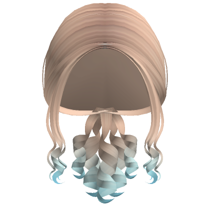 Low Lovely Lamb Curly Ponytail Blonde Blue Roblox