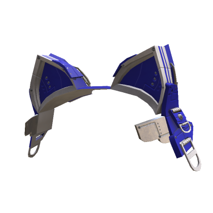 Hot Mess Cyber Cat Y K Mecha Cat Ears Blue Roblox