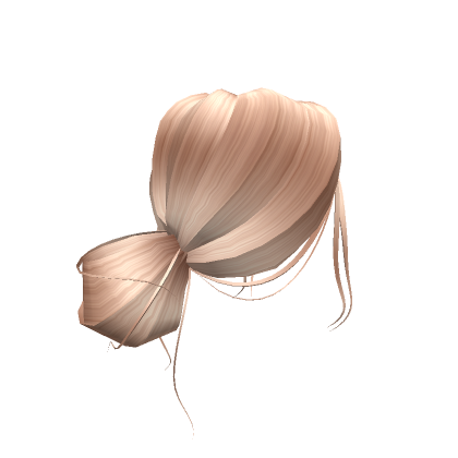 Blonde Low Messy Bun With Bangs Roblox Item Rolimon S