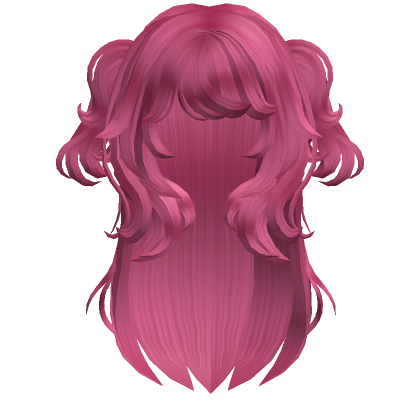 Soft Fluffy Anime Half Up Pigtails Hot Pink Roblox Item Rolimon S