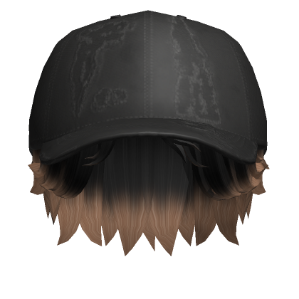 Black Blonde Skater Boy Hair Black Distressed Cap Roblox