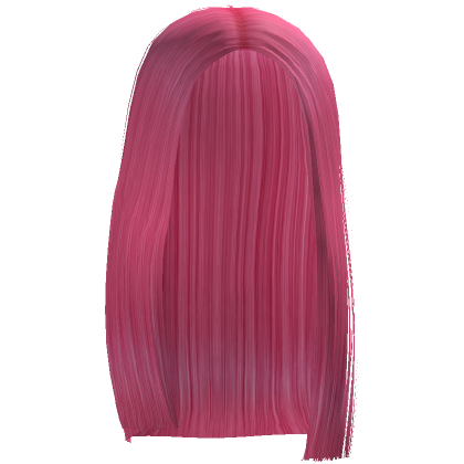 Very Straight Side Hair Hot Pink Roblox