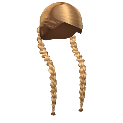 Braided Pigtails In Blonde Roblox